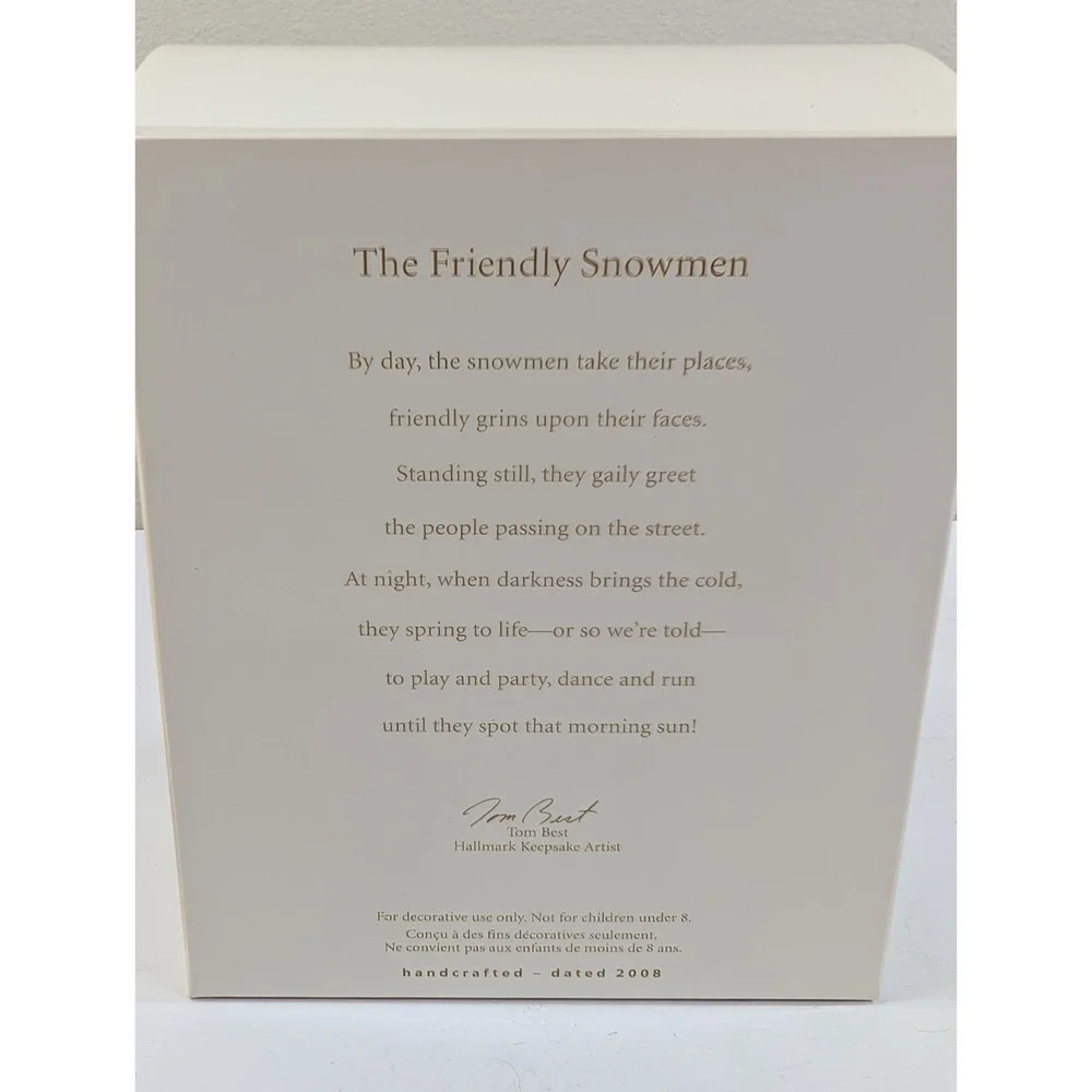 Hallmark Keepsake Ornament The Friendly Snowmen Set of 3 Ornaments 2008